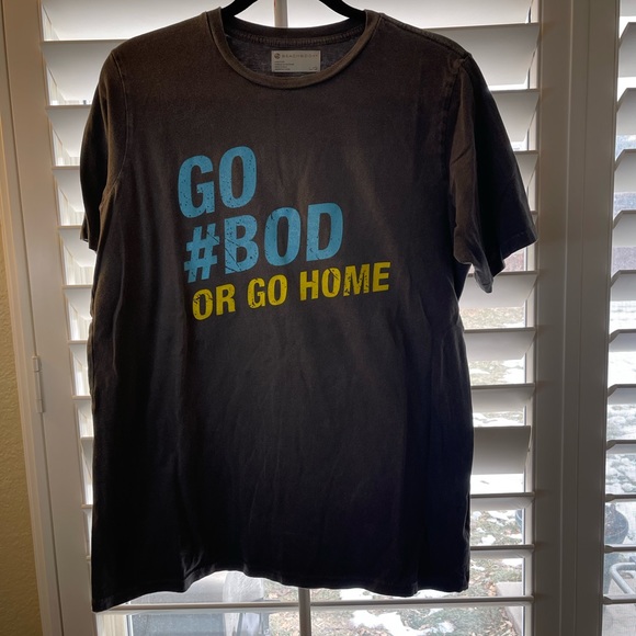 Beachbody, Go #BOD or Go Home, Dark Grey Tshirt, Size Large, Great Condition - Picture 1 of 3